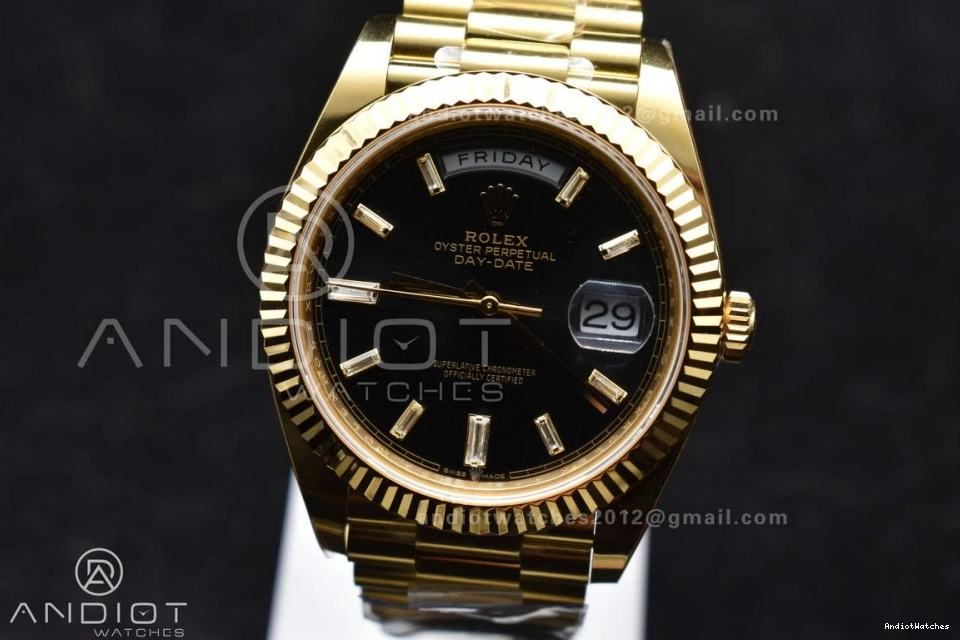 President Soft Weight) Day 40 YG ARF 656 On Date Dial (Gain 1:1 228238 Crystal Best VR3255 Black Bracelet Edition 1109